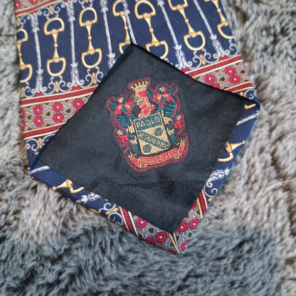 GUCCI Designed By Paolo Gucci Men's Vintage Silk Tie - Picture 3 of 4